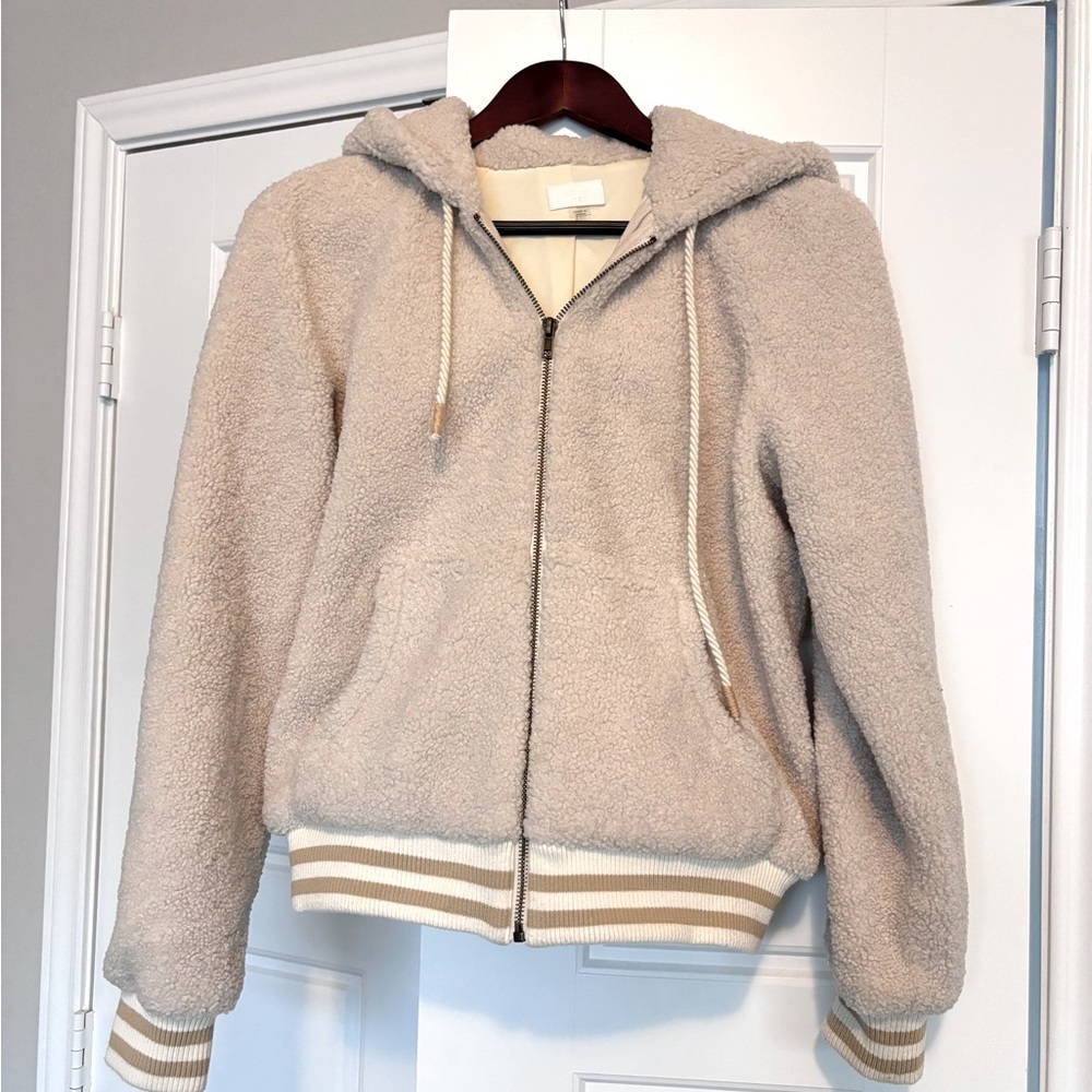 MOTHER The Zip Up Sherpa Hoodie S - Picture 2 of 5